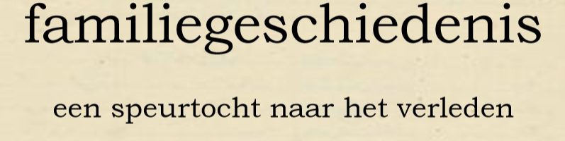 Lezing Familiegeschiedenis 13 maart 2024